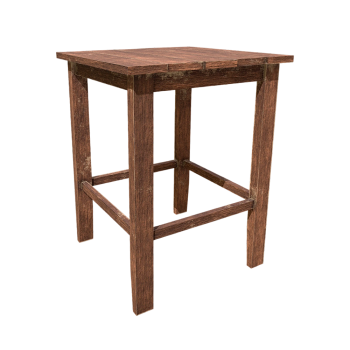 Solid wood stool