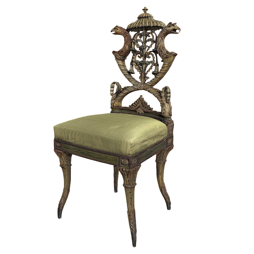 Antique side chair in neoclassical style