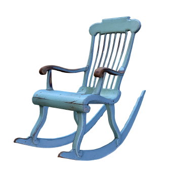 Vintage style wooden rocking chair