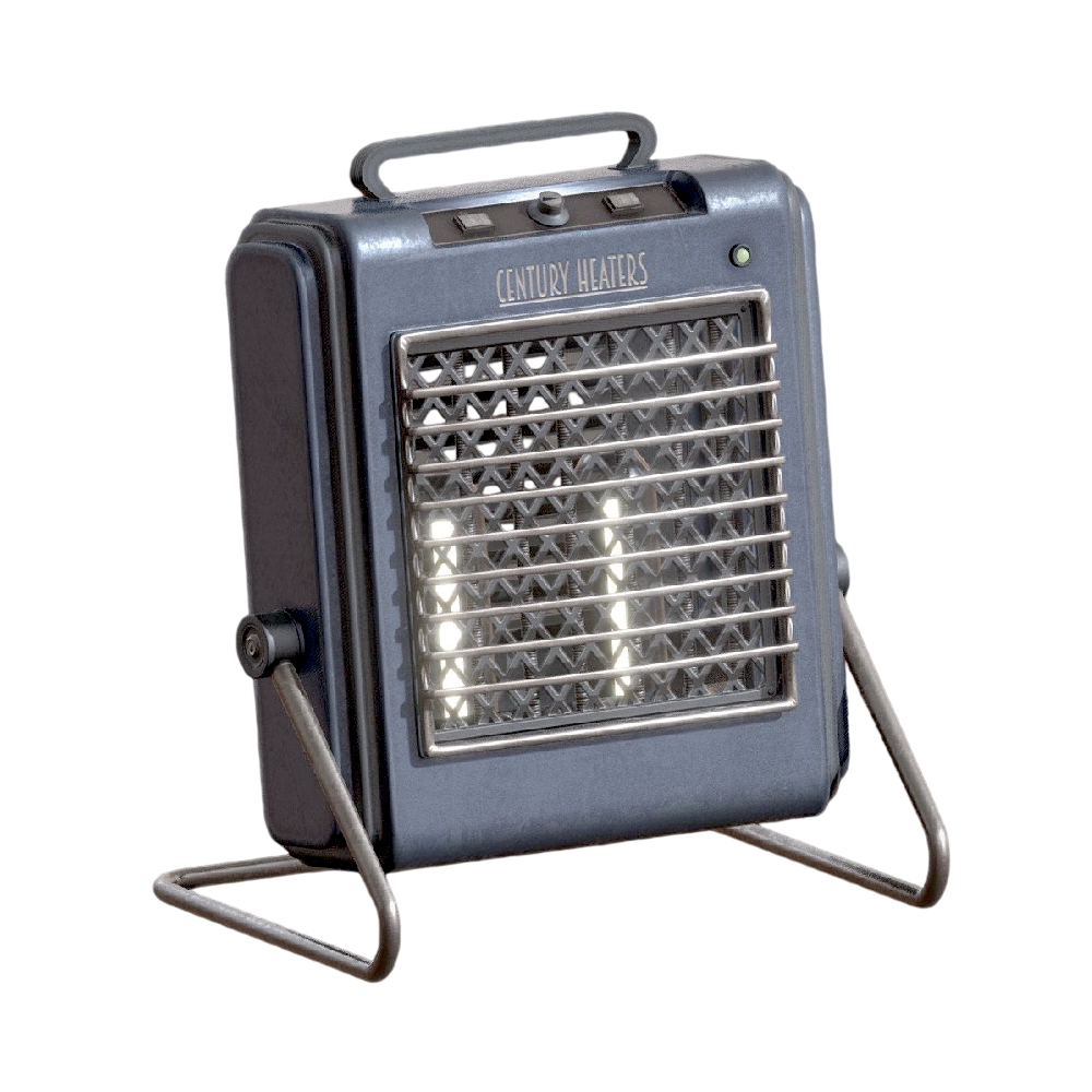 Old-fashioned electric heater