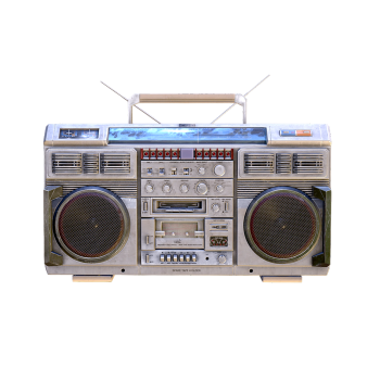 Classic dual cassette recorder (Conion C- 100F portable audio)