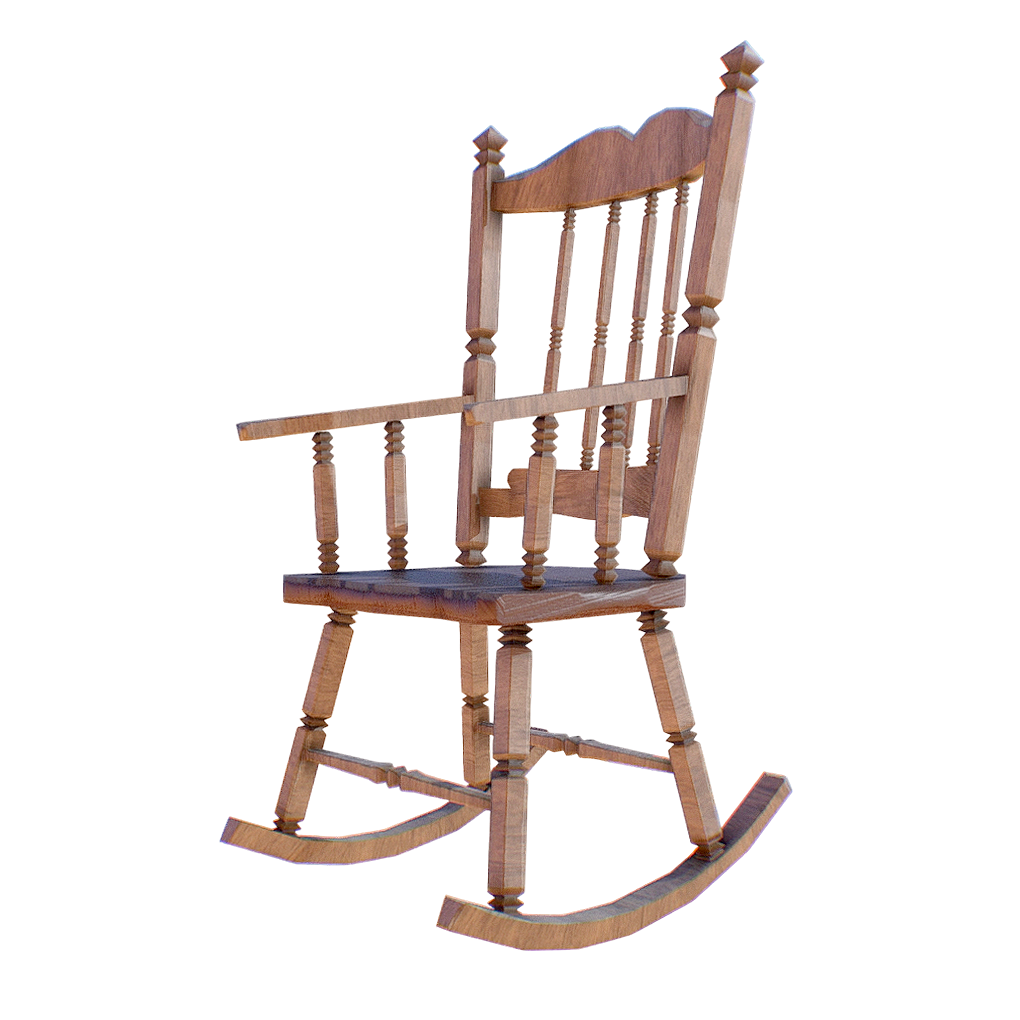 Solid wood rocking chair