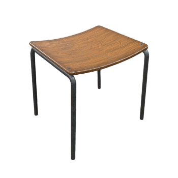 Square wooden stool