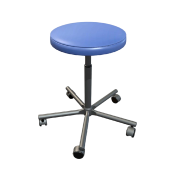 Round stool with rollers