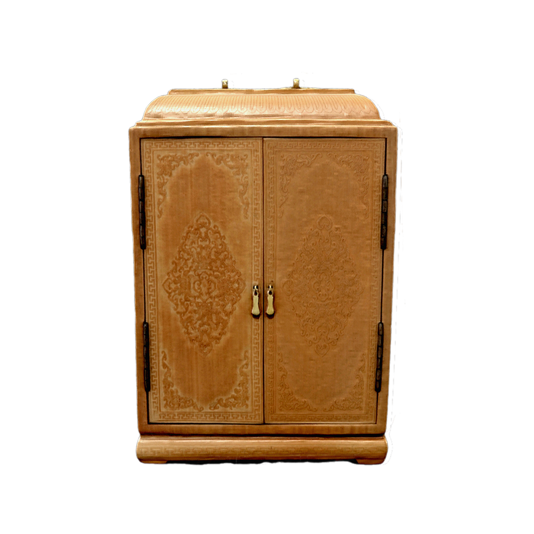 Bamboo spring dressing box