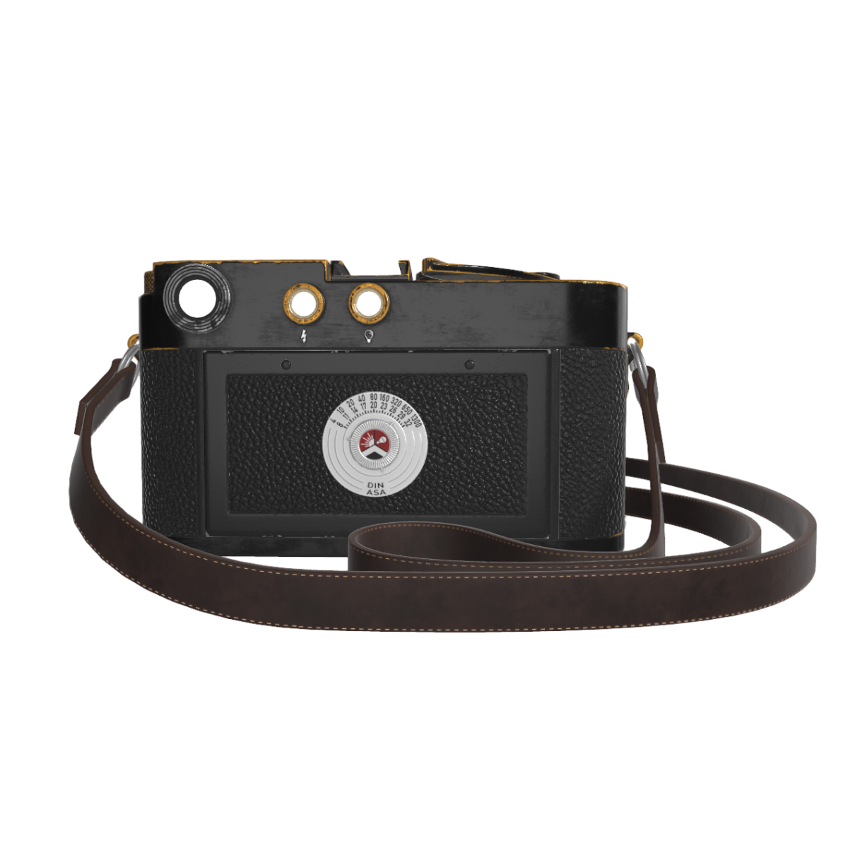 German Retro Camera 3D Model Leica Camera AR Model HD 4K