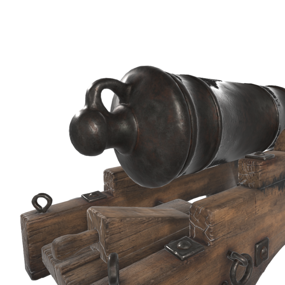 Cannon 3D Military Cannon AR Model Gun Barrel Museum Artifacts HD 3D Model