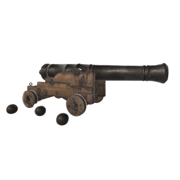 Cannon 3D Military Cannon AR Model Gun Barrel Museum Artifacts HD 3D Model