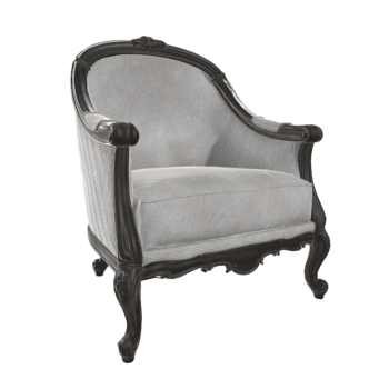 French Single Sofa with Armrests 3D Model Retro Sofa Chair AR Furniture Arm Chair