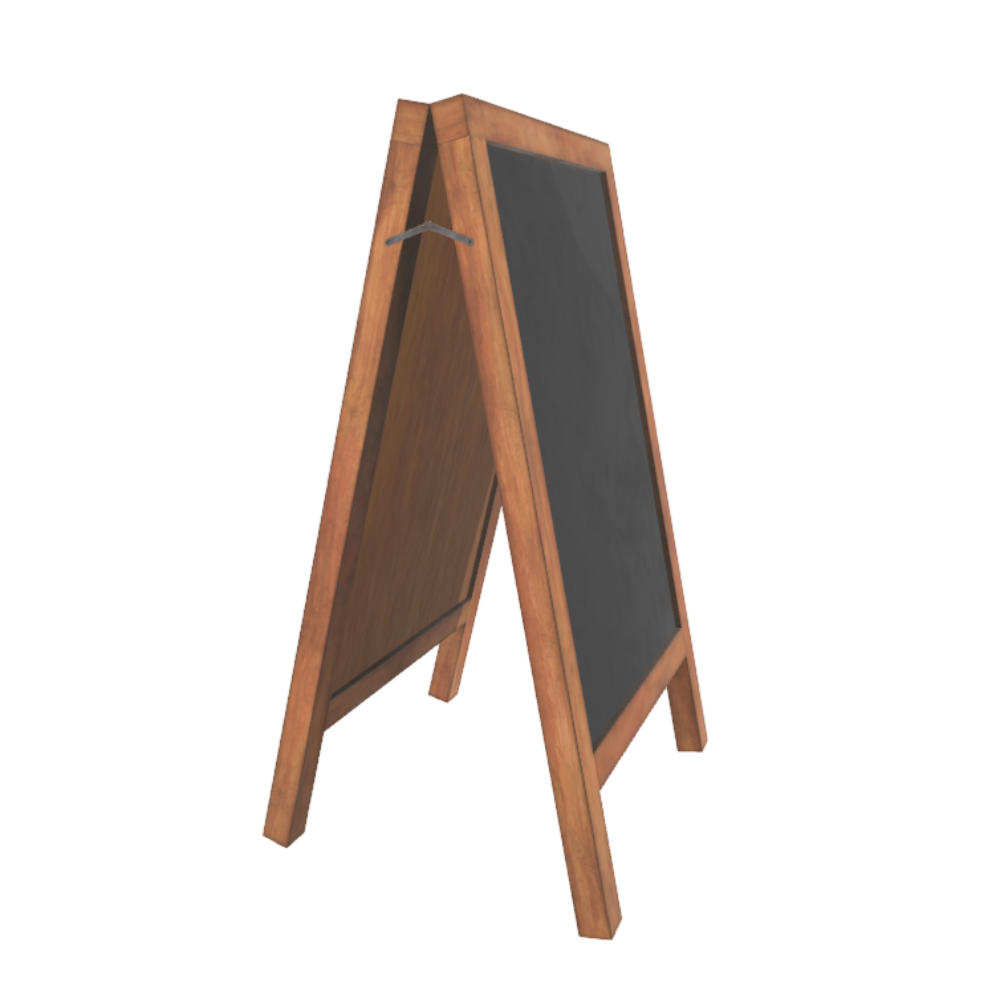 Vertical blackboard message board 3D model AR small blackboard classroom