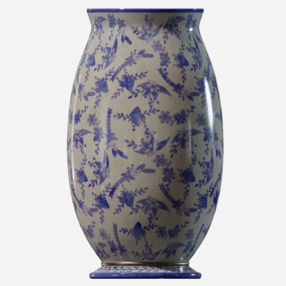 Antique Ceramic Vase 3D Model AR Cultural Relics Museum Exhibits Blue and White Porcelain
