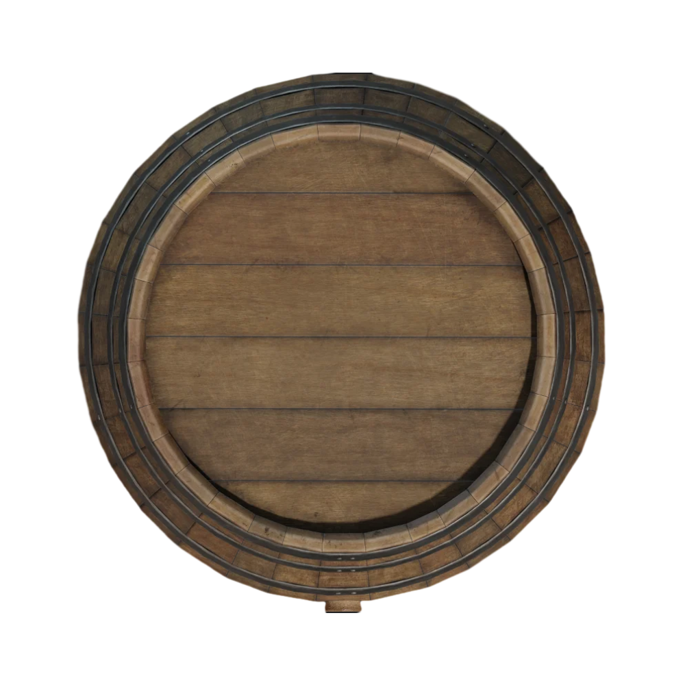 Oak Wine Barrel Wine Barrel 3D Model Wine Barrel AR Wooden Barrel Vintage Wine Utensils