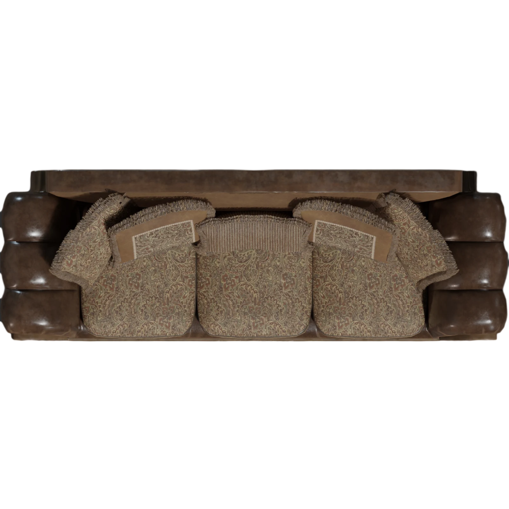 Retro Multiplayer Sofa 3D Model AR Sofa American Style
