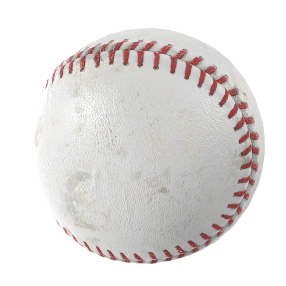 No.9 Soft Baseball 3D Model Hand-stitched Throwing Practice Ball Game Training Ball AR