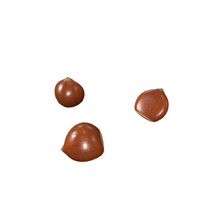 Chestnut chestnut fresh fruit and vegetable 3D model