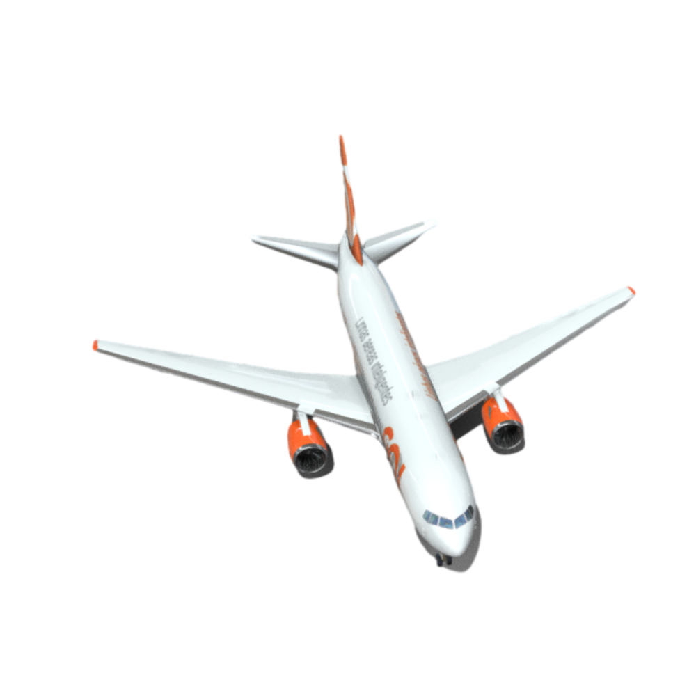 Large Aerospace Passenger Aircraft 3D Model