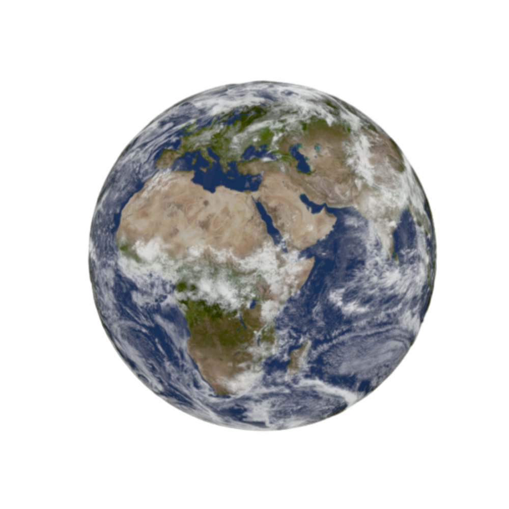 Outer Space Shock Panoramic Earth 3D Model