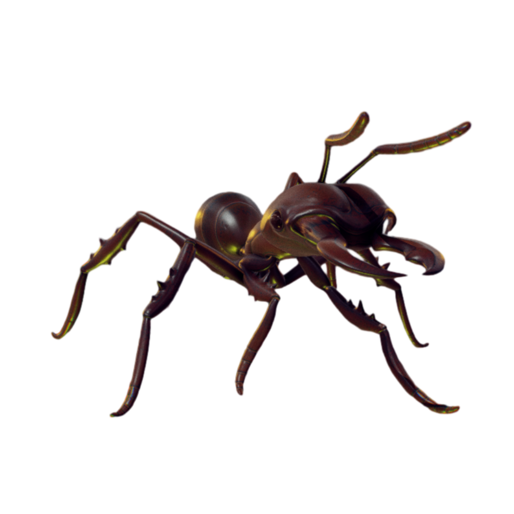Oversized tweezers ant soldier ant 3D model