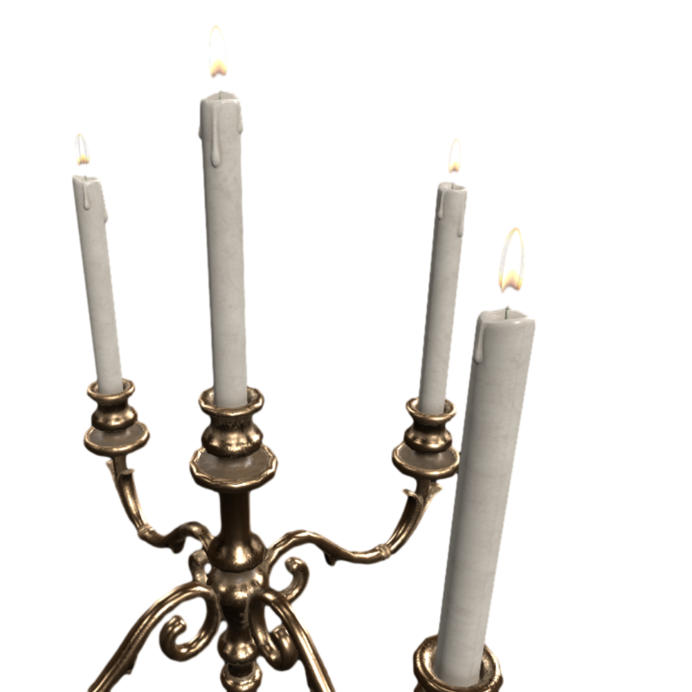 European Style Candle Holder 3D Model
