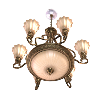 European ceiling lamp chandelier 3D model