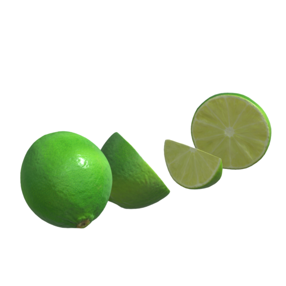 Fruit and Vegetable Green Lemon 3D Model