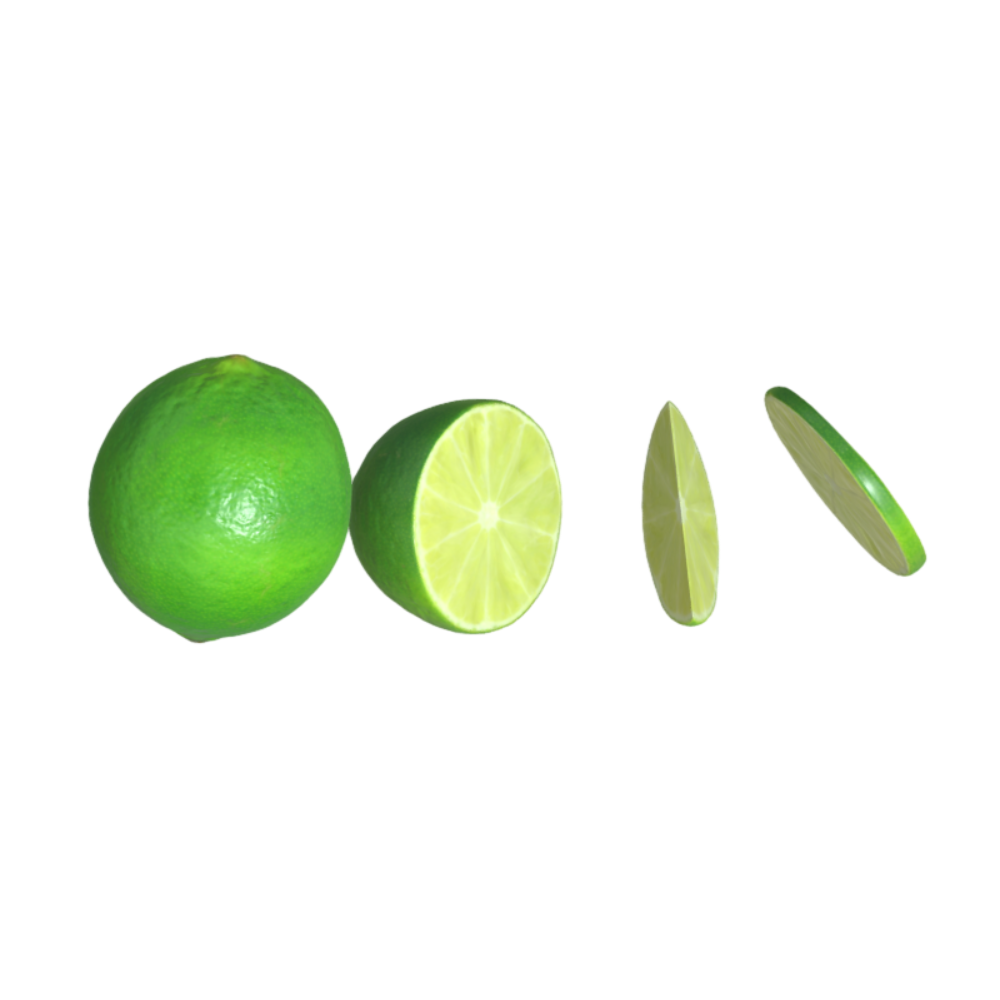Fruit and Vegetable Green Lemon 3D Model