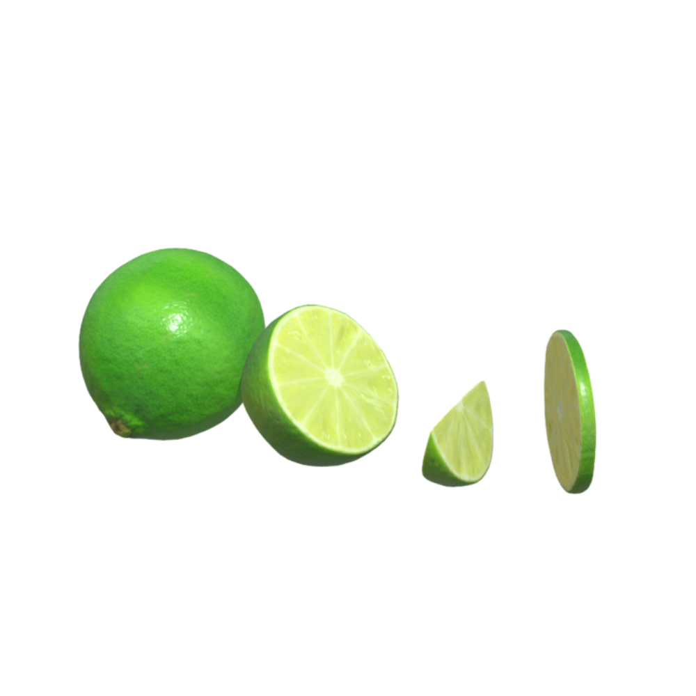 Fruit and Vegetable Green Lemon 3D Model