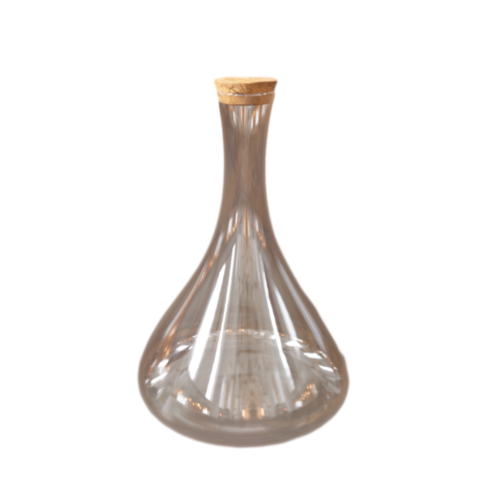 Conical Liquid Container Glass Bottle Vessel 3D Model