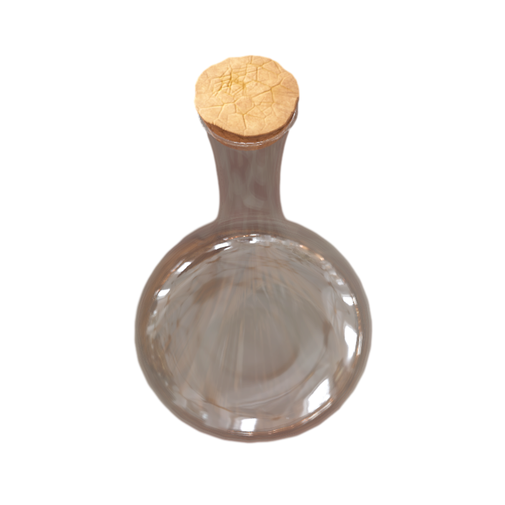 Conical Liquid Container Glass Bottle Vessel 3D Model