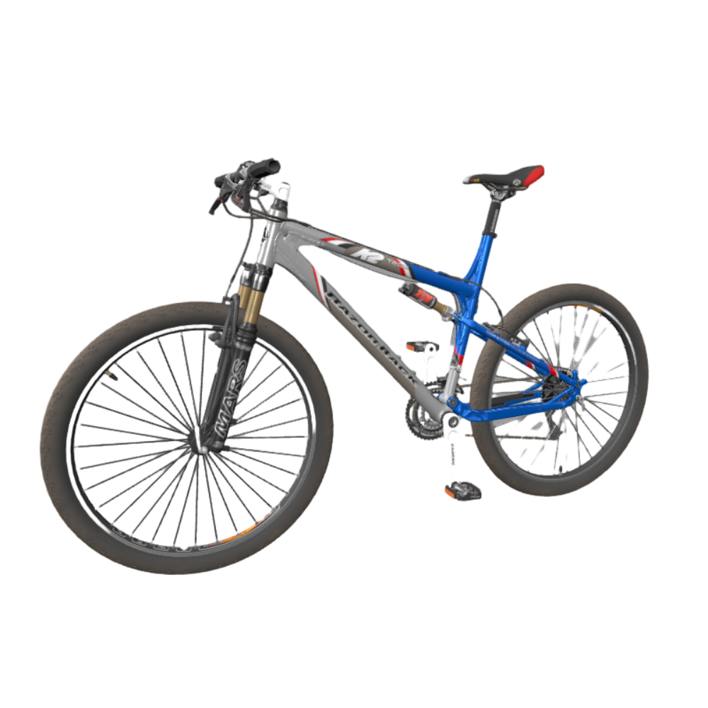 Two Wheel Sport Mountain Bike 3D Model