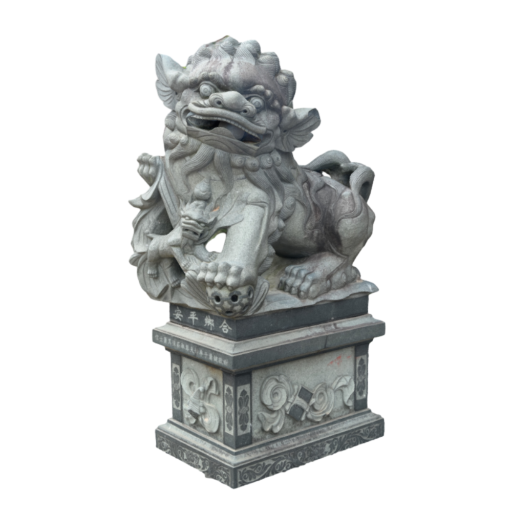 Town house god beast scanning stone lion 3D model