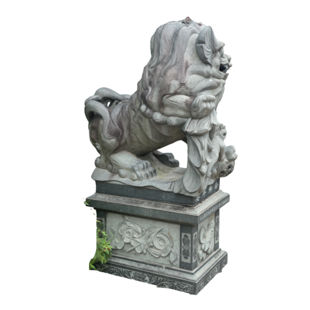 Town house god beast scanning stone lion 3D model