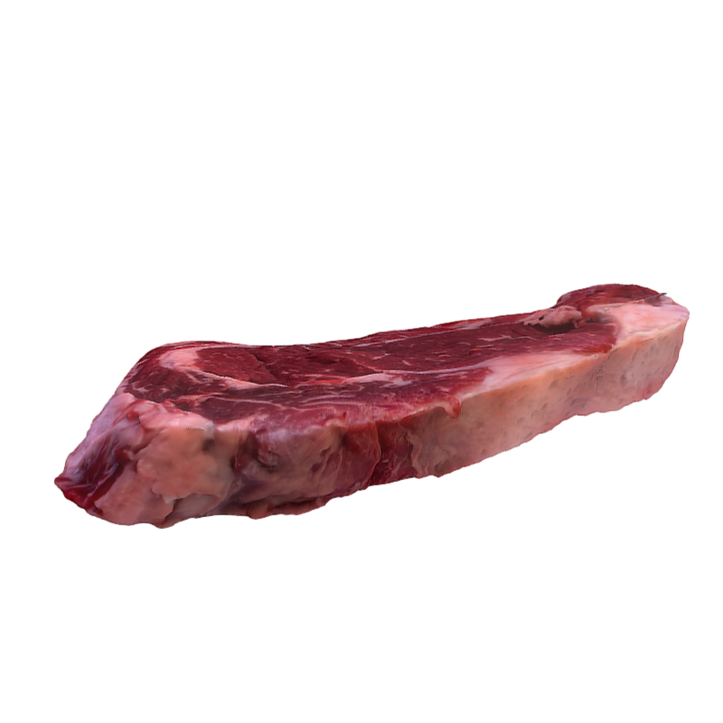 a piece of blood-red fresh pork