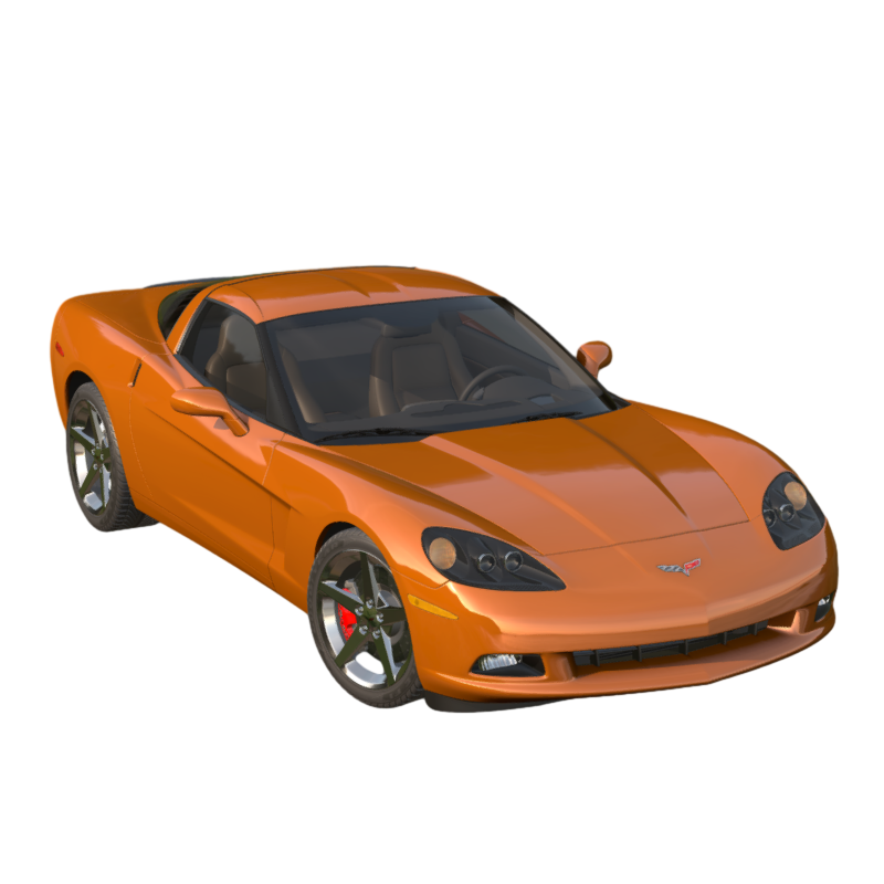 Orange Top Luxury Car sports car Model