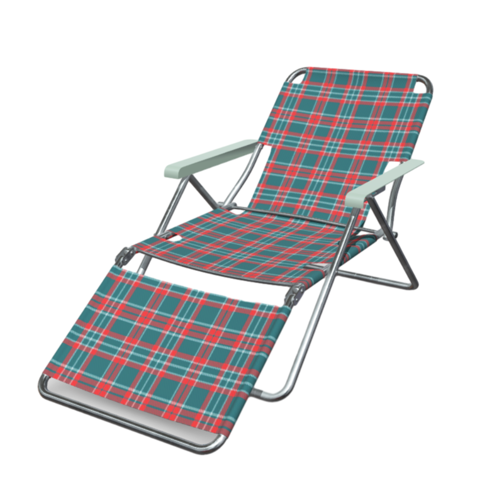One beach mesh metal deck chair
