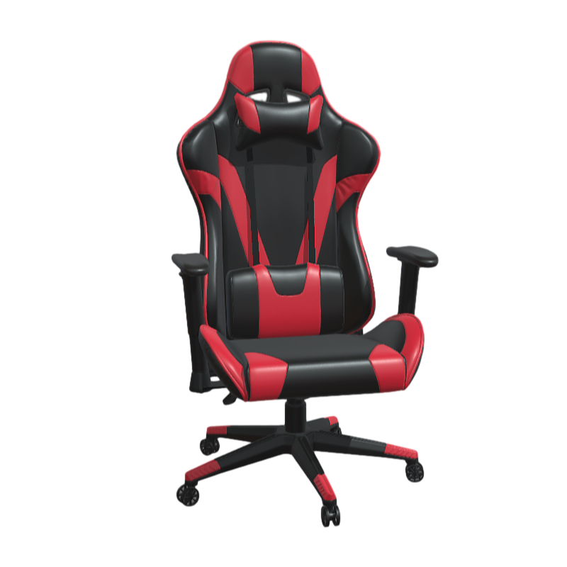 Red and black rotatable 3D electronic competition computer chair