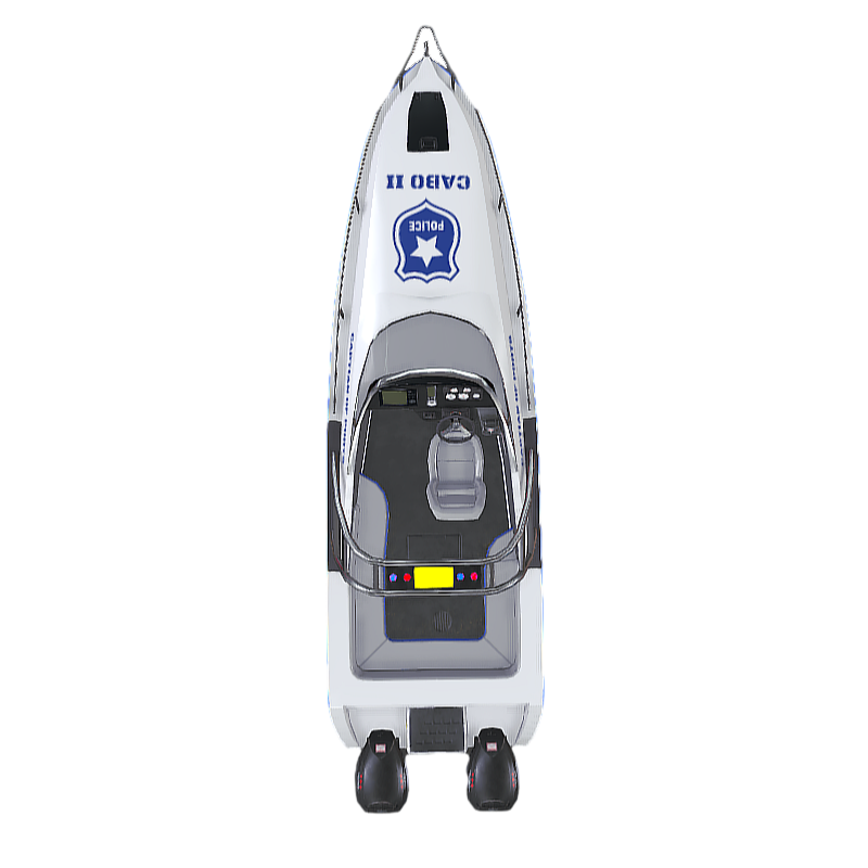 A Sea Private Luxury Speedboat 3D Model