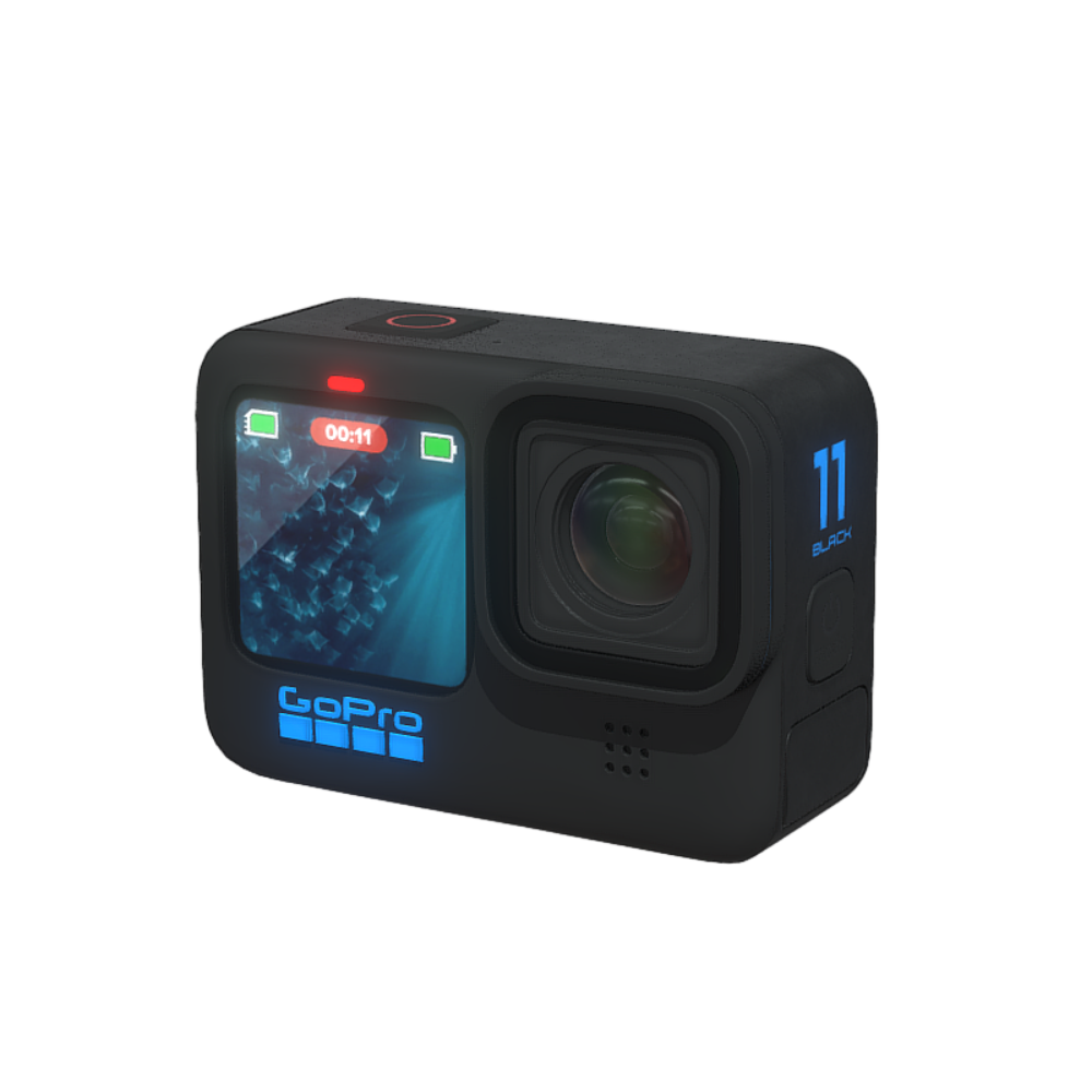 Small Portable Mountain Climbing Off-road Sports Camera 3D Model