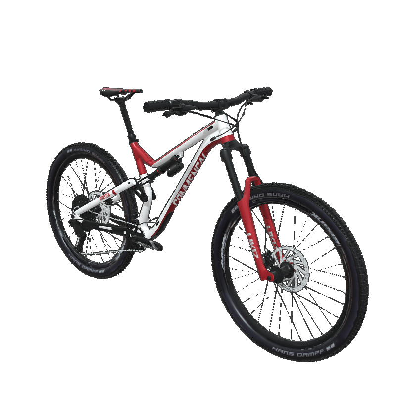 Single mountain bike 3D model material