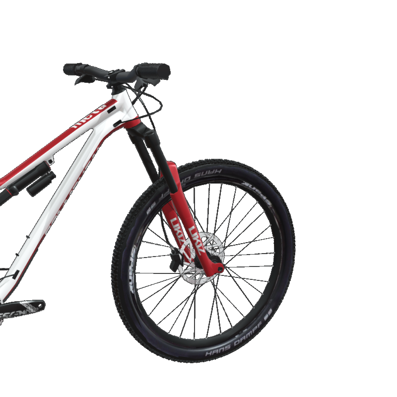Single mountain bike 3D model material