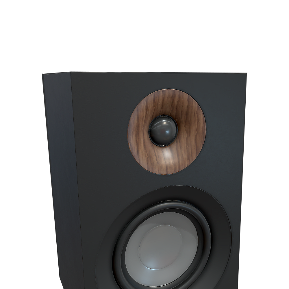 A pair of household wood grain sound 3D model