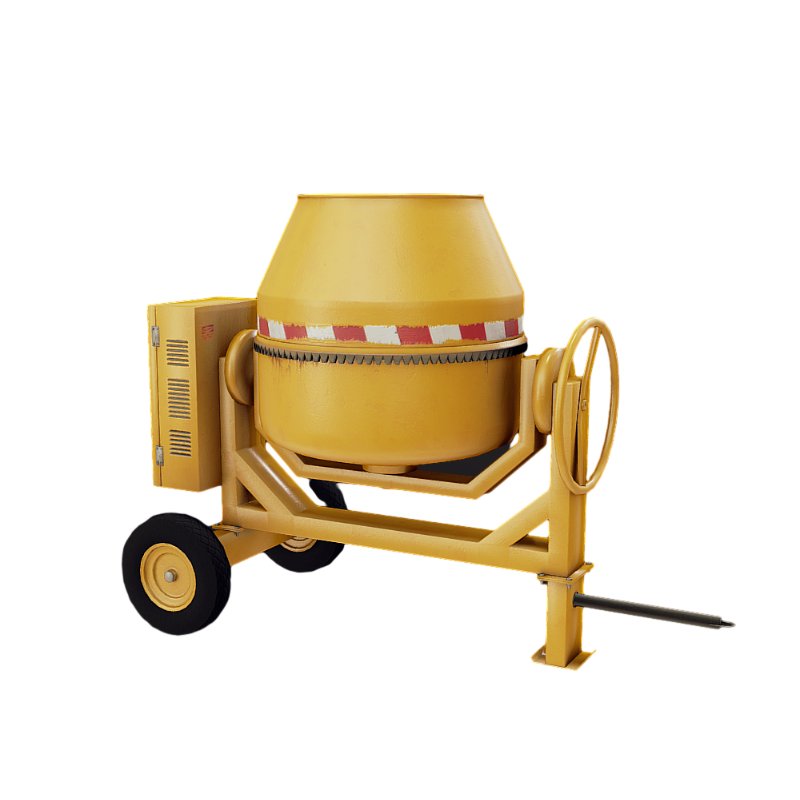 Engineering equipment electric cement mixer 3D model