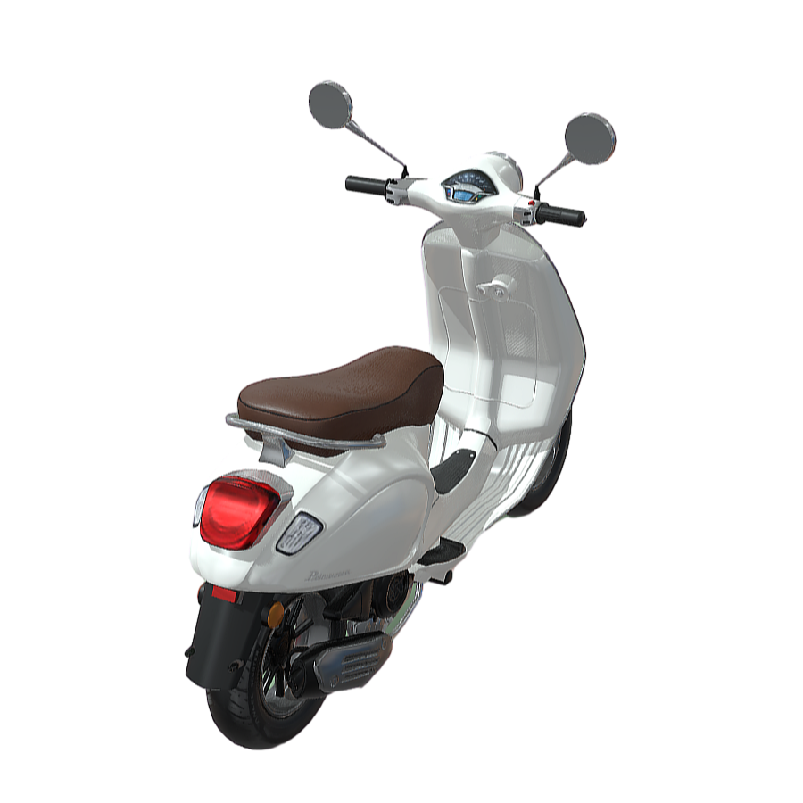 Two-wheeled white electric vehicle walking tool 3D model