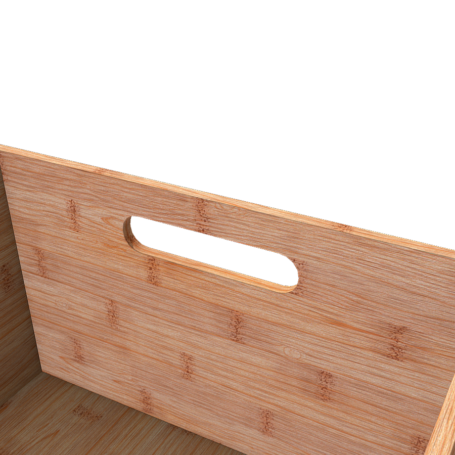 Bamboo products portable storage box 3D model