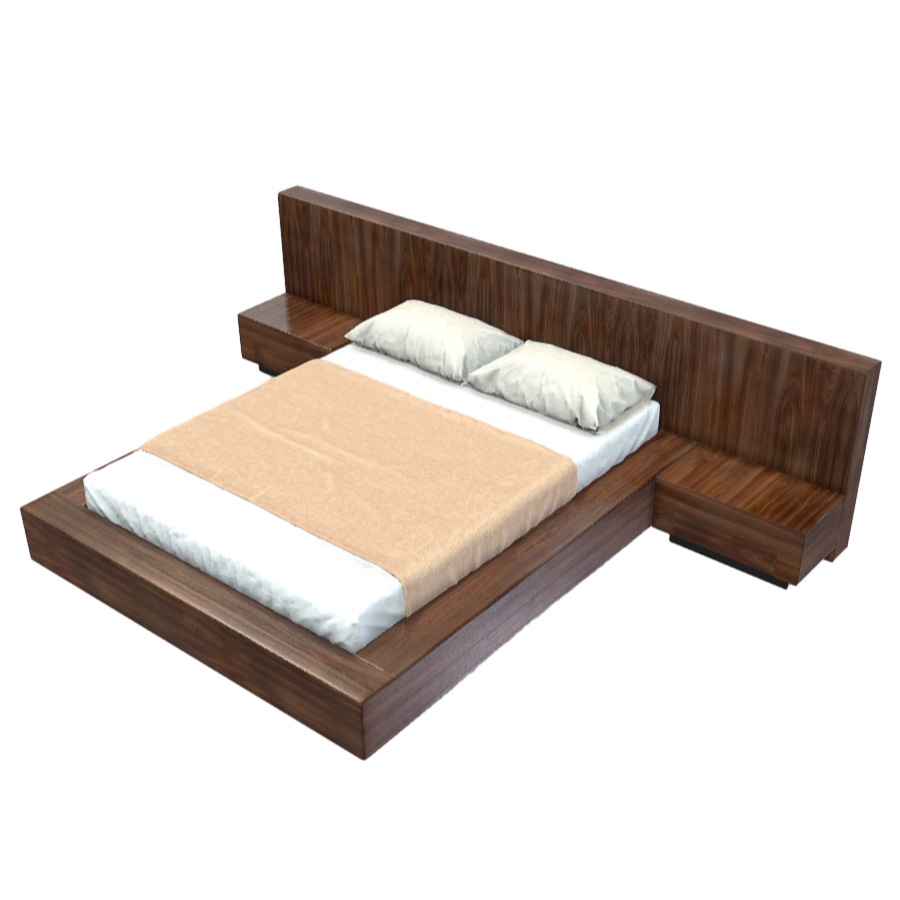 Hotel Home Furniture Combination Big Bed 3D Model