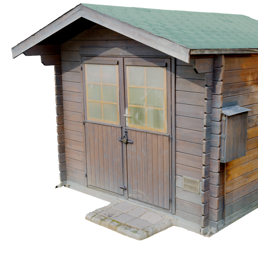 Scan outdoor scene utility room cabin 3D model
