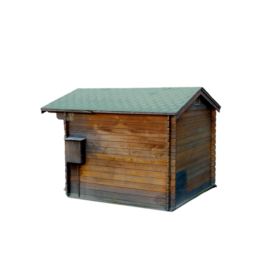 Scan outdoor scene utility room cabin 3D model