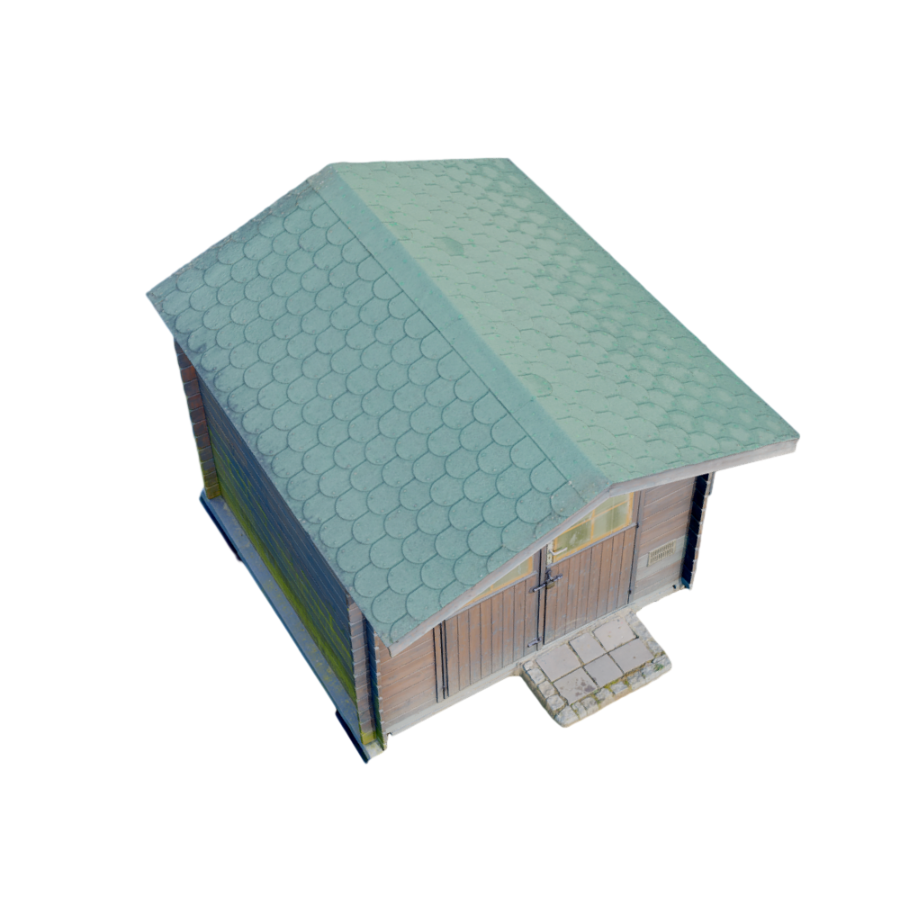 Scan outdoor scene utility room cabin 3D model