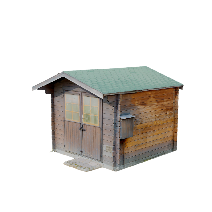 Scan outdoor scene utility room cabin 3D model