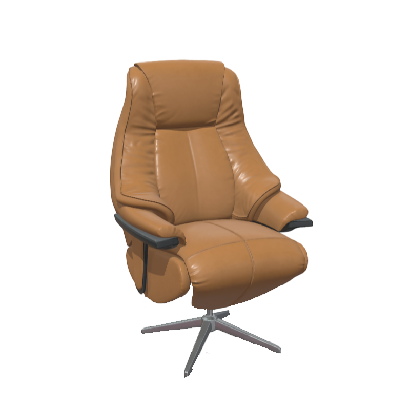 Brown office leather chair furniture 3D model